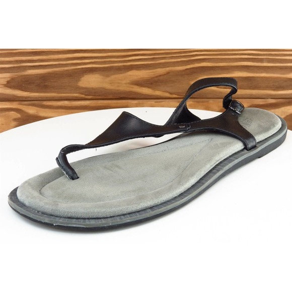 Cliffs by White Mountain Sz‎ 9.5 M Black Thong Synthetic Women Sandals 141 - Picture 1 of 8